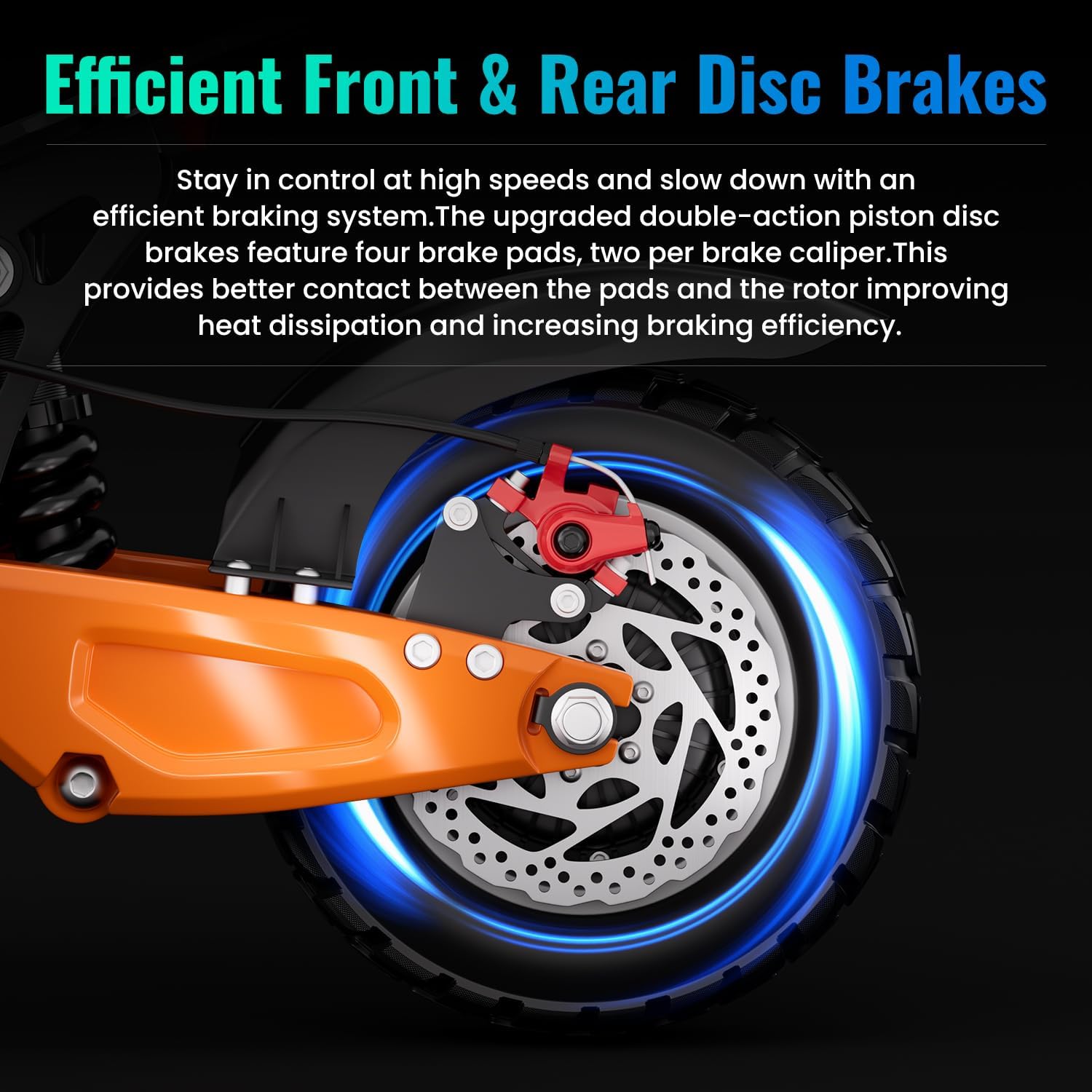 Electric Scooter for Adults, 48V 18Ah Battery, 50-60 Mile Range, 10.5-Inch Tire, Foldable E-Scooter, UL2272 Certified(864WH-with Seat)