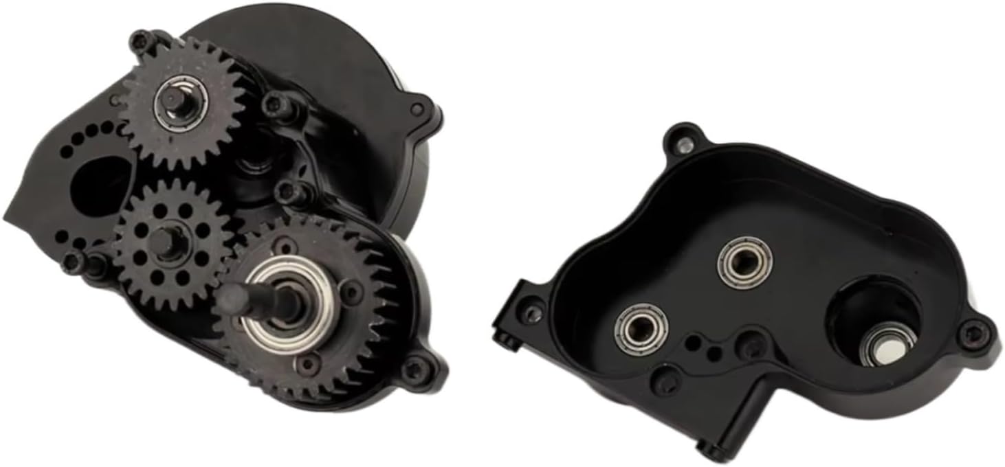 RC Upgrade Parts For Axial RBX10 For Ryft 1/10 Metal Gearbox Transmission Box With Gear With 17T Pinion Brass RC Crawler Car Upgrade Parts(Silver)