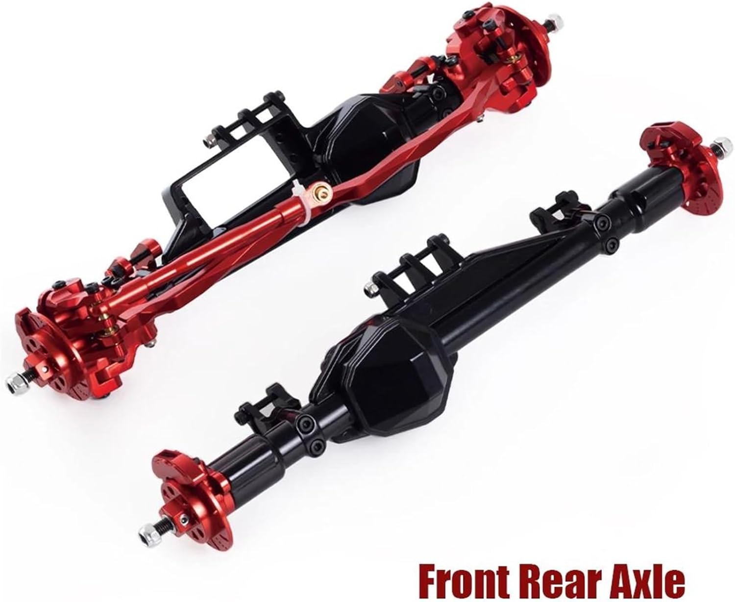 RC Vehicle Axles Compatible with Axial for RBX10 for Ryft 1/10 RC Car Metal Front Rear Axle RC Car Axles Set RC Crawler Car Front Rear Axle Upgrade Parts(Color2)