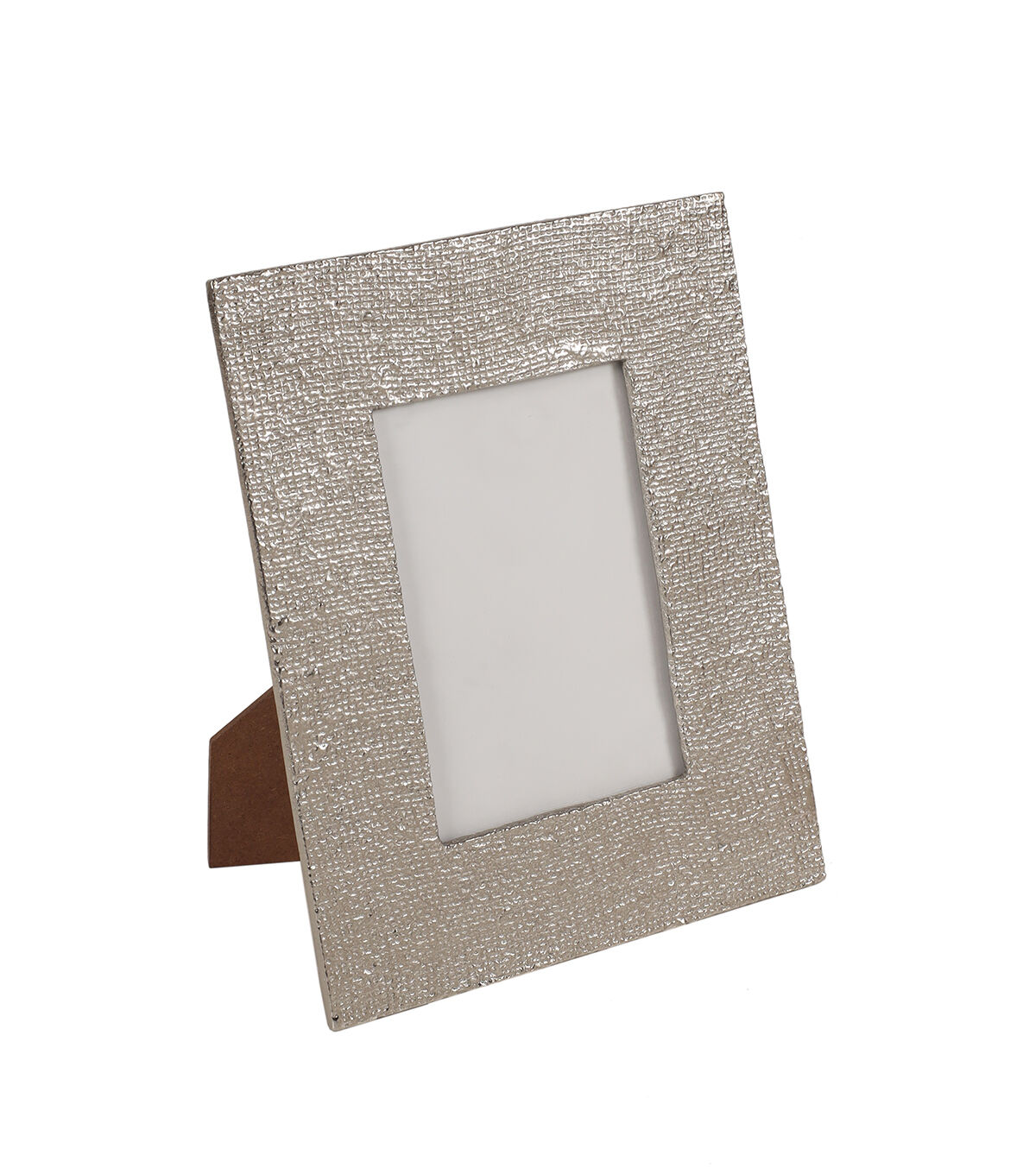 5 x 7 Silver Aluminum Texture Tabletop Picture Frame by Place & Time