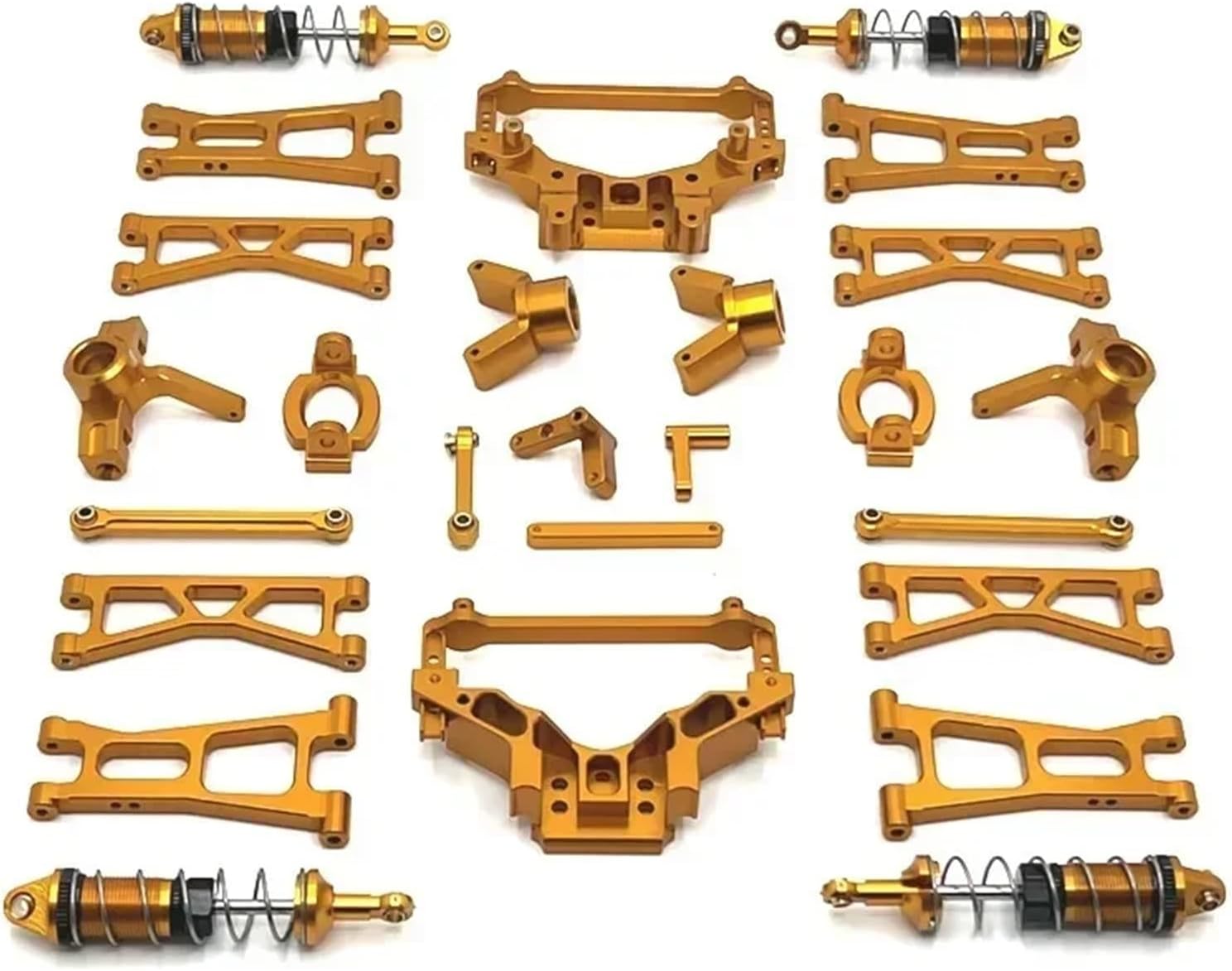 RC Models HSP 14321 14322 14331 14332 14421 14422 14431 14432 C8802 YDJ-D879 1/14 Metal Upgrade Accessories RC Car Parts(Yellow)