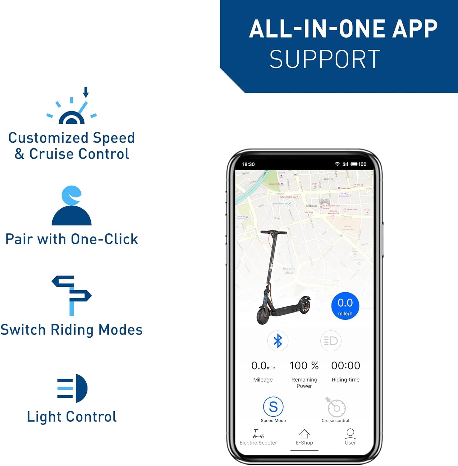 S2 SE / KS4 Pro Electric Scooter, 19 MPH, 17–25 Miles Range, Foldable Commuter E-Scooter with 10