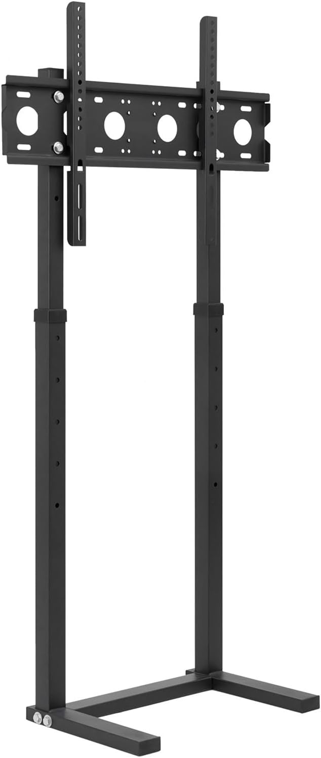 Tall TV Floor Stand Height Adjustable TV Mounting Bracket Suitable for 32-65 Inch LED LCD Monitors Loading 40 kg(Black)