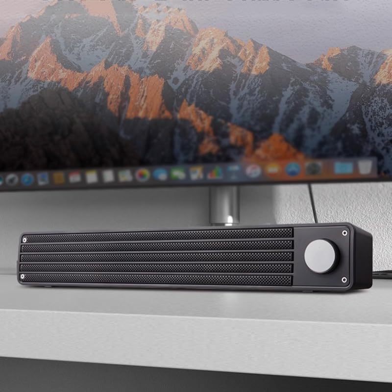 Computer Audio Desktop Laptop Wired Small Speaker Desktop Long Strip Game Subwoofer Speaker