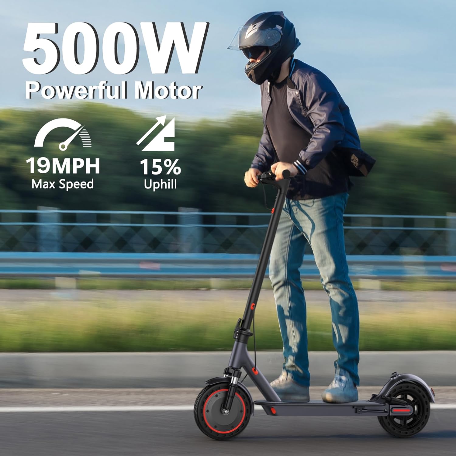 VOLPAM Electric Scooter, 350W/500W Powerful Motor, 8.5