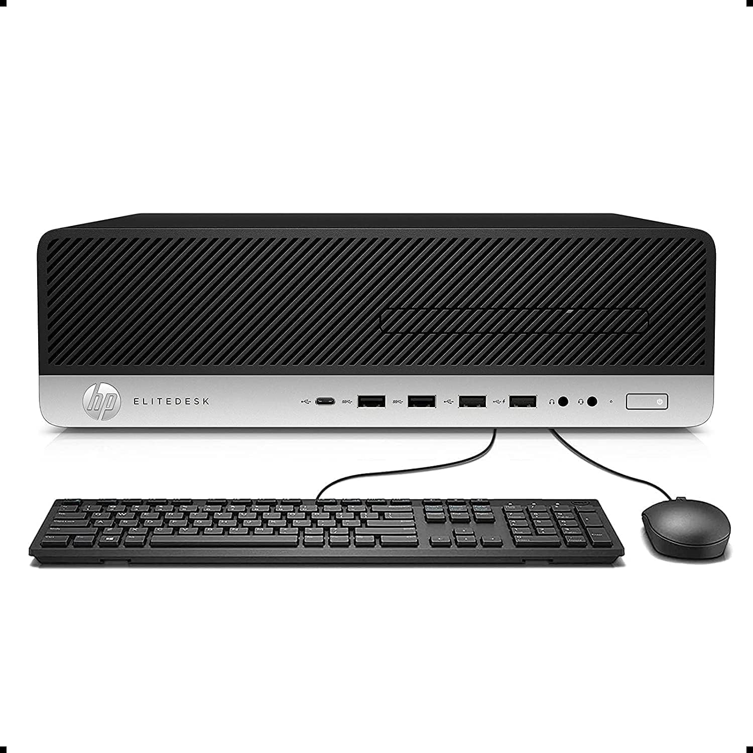 HP ProDesk 400 G4 SFF Business Desktop Computer, Intel Core i7-6700 up to 3.6GHz, 16GB DDR4 RAM, 512GB SSD, VGA, WiFi, BT,RGB Keyboard & Mouse, Wins 10 Pro, Multi-Language Supports, Black (Renewed)