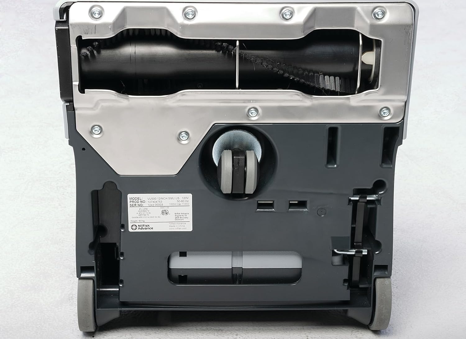 Advance VU500 12 Upright Vacuum Model Number 107404753, Grey