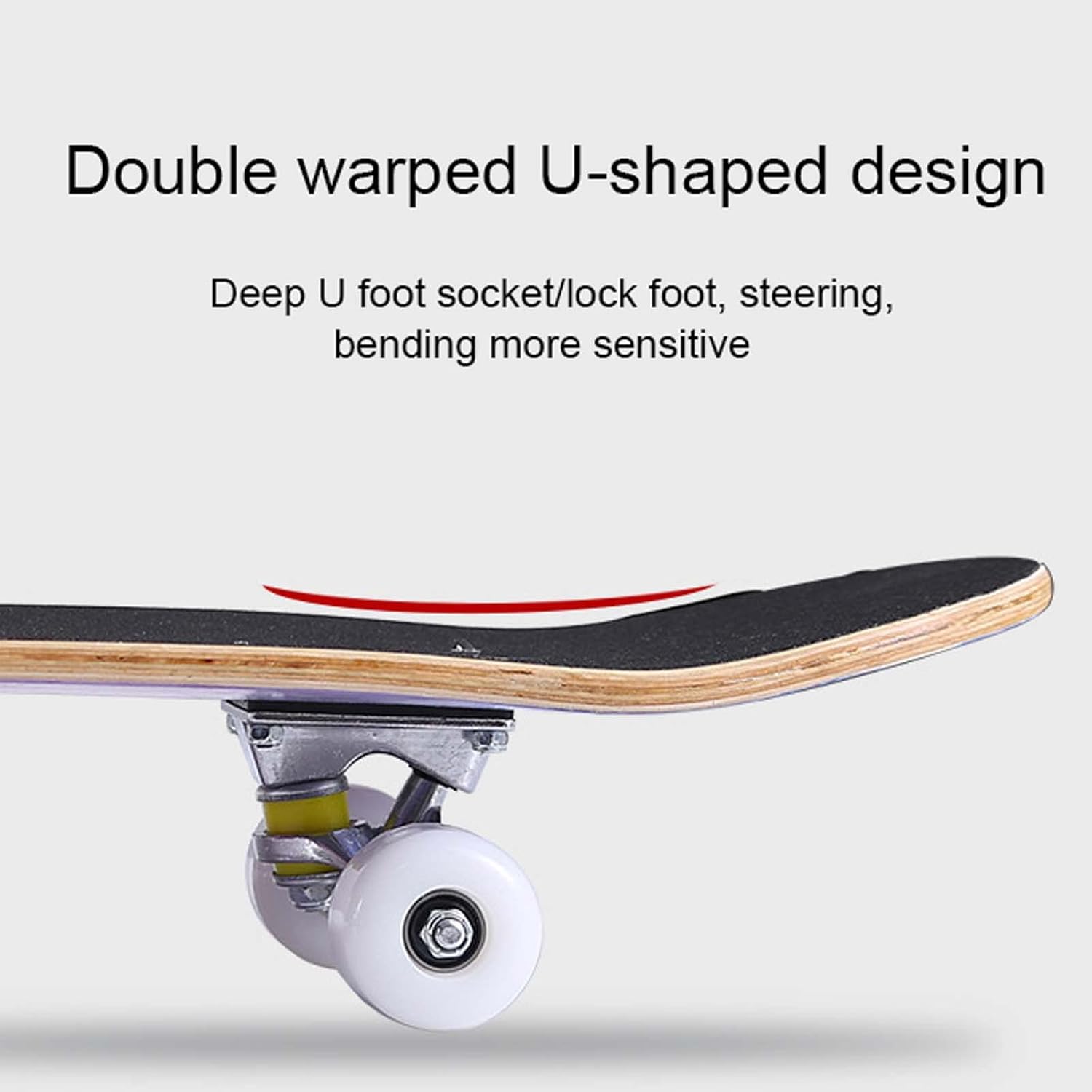 Standard Skateboard, 31Inch Complete Retro Skateboards for Beginners Kids Teens Adults, 7 Layers Canadian Maple Wood Deck Skate Boards