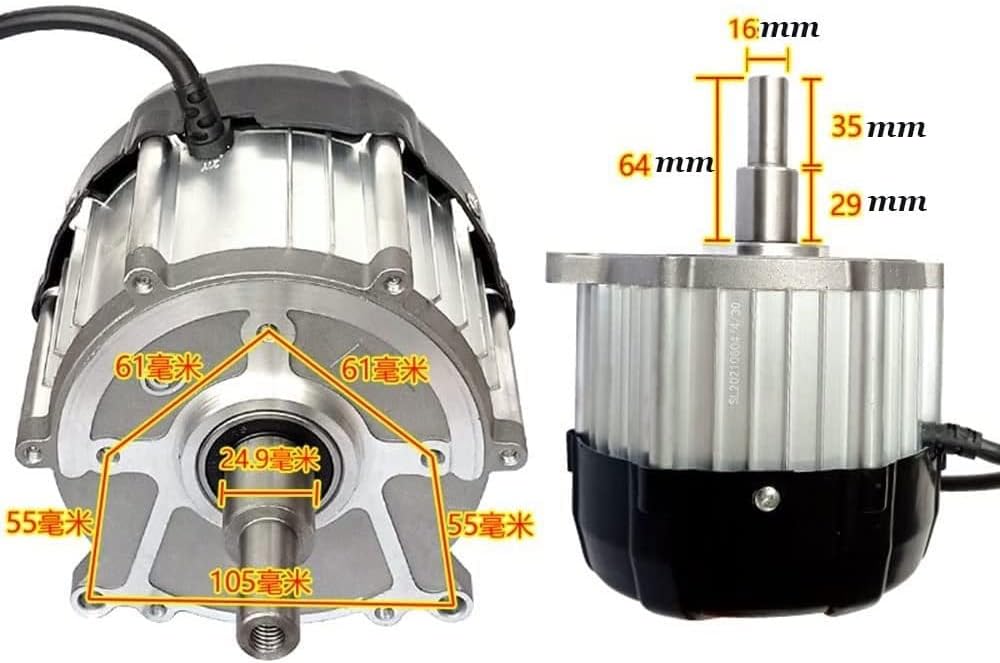 24V 48V 550W 800W 1000W Permanent Magnet Brushless Motor, 3-Wheel Electric Vehicle DIY Modified Motor