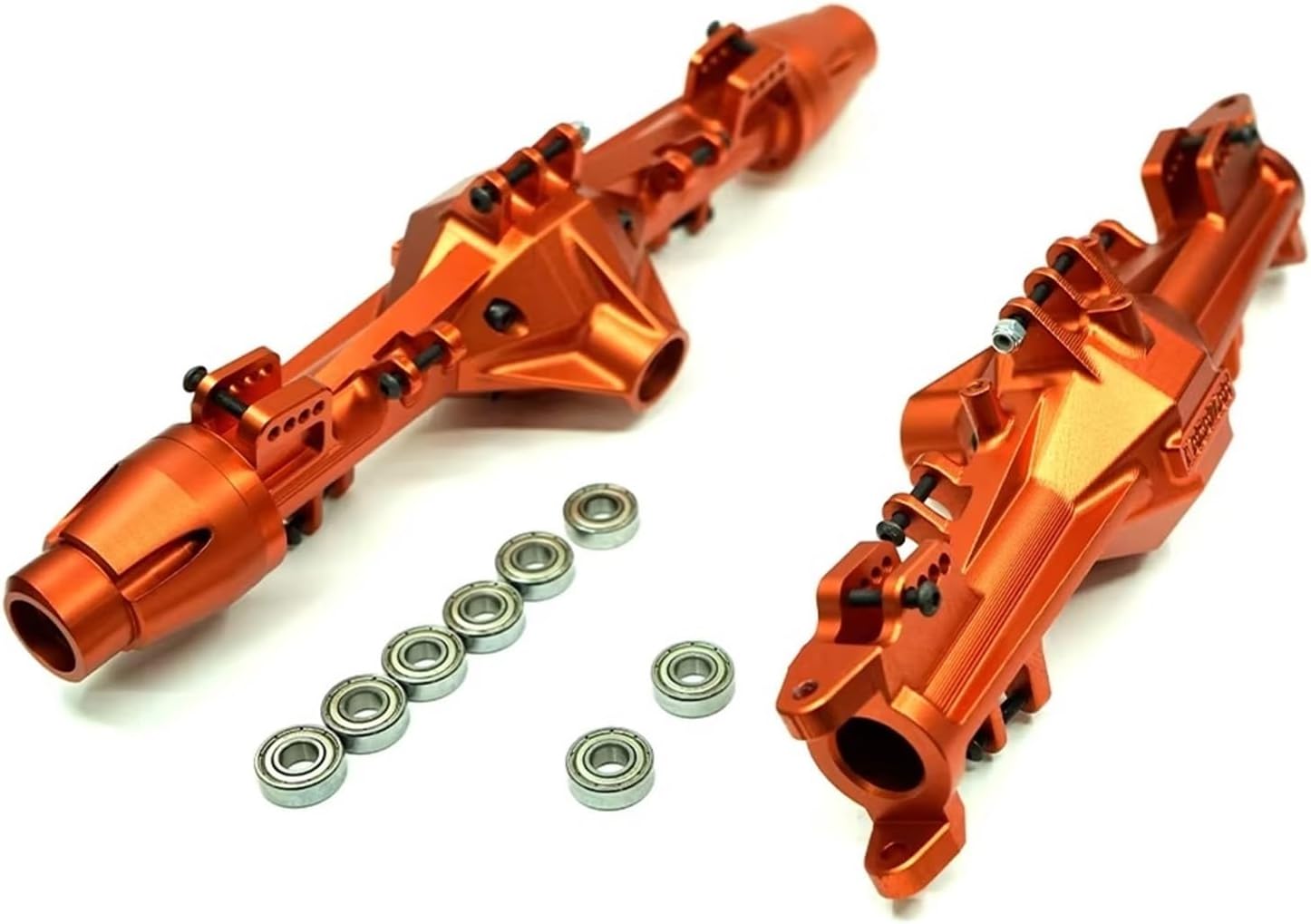 RC Car Front Rear Axle for LOSI for LMT for Monster Truck1:8 rc Car CNC Aluminum7075 Front and Rear Axle Housing Upgrade Accessories(Yellow)