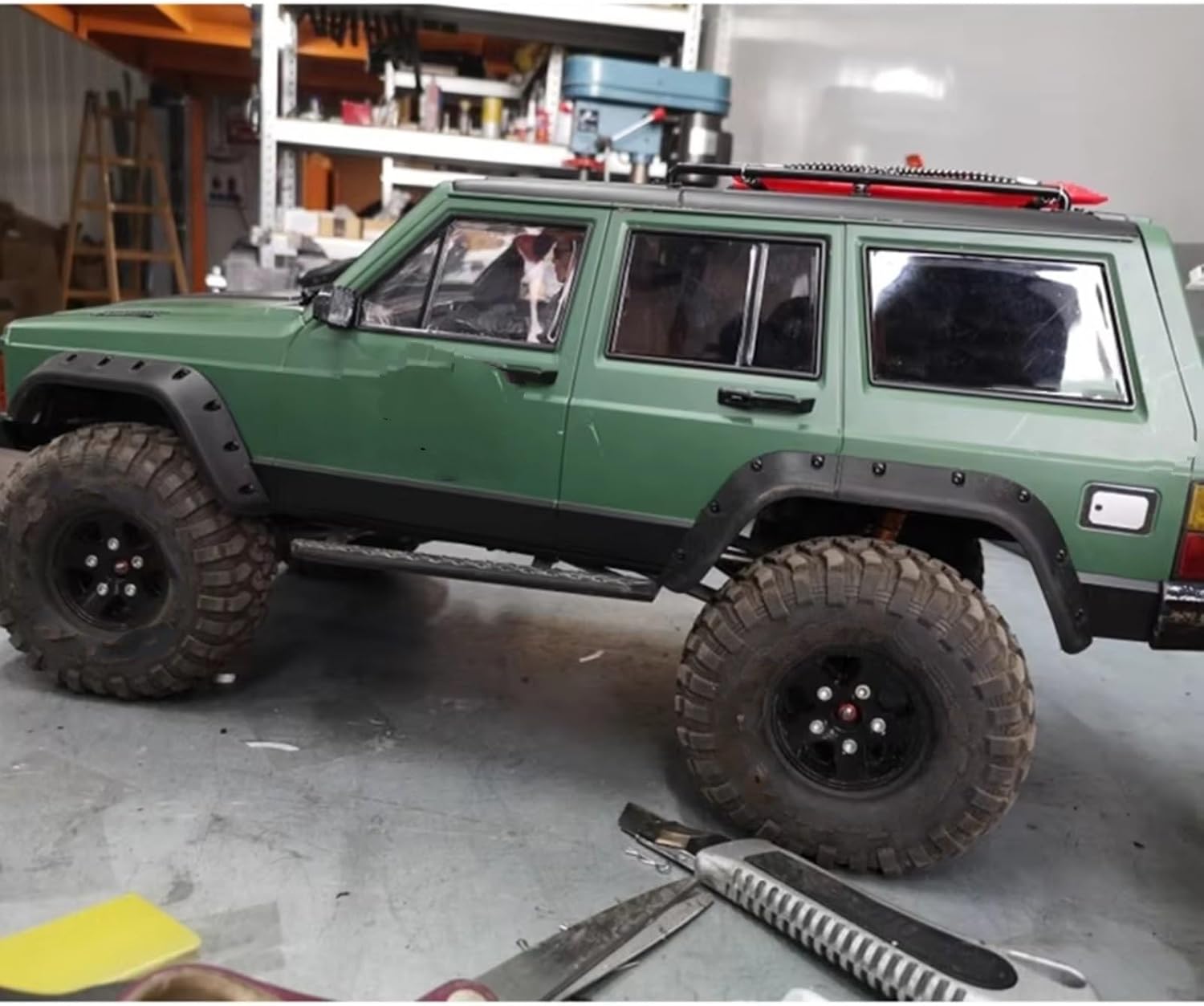 Compatible with Axial for SCX10 II 90046 90047 1/10 RC Crawler Car Upgrade Parts 313mm Wheelbase for Cherokee Body Shell RC Assortment