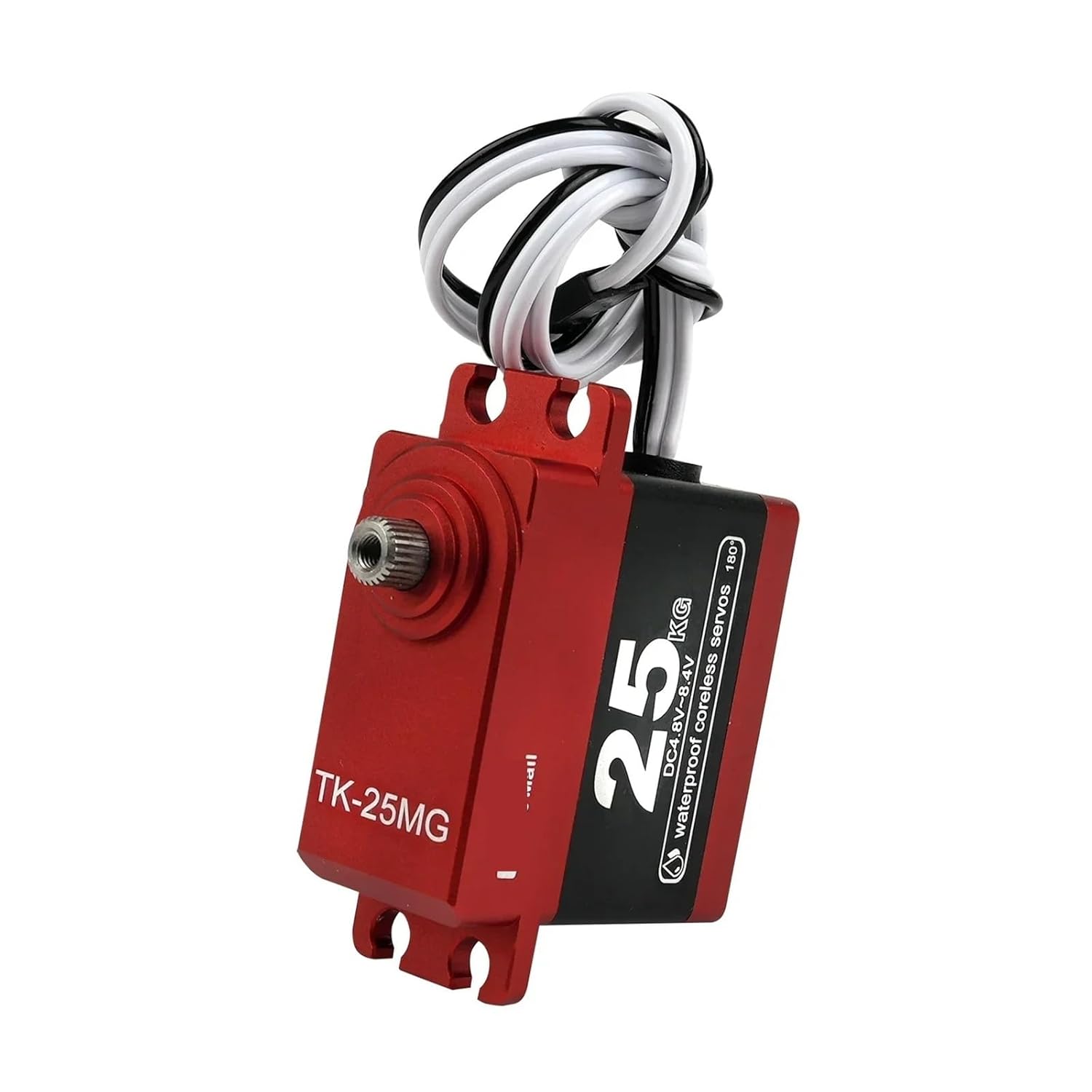25Kg Digital Servo TK-25 Coreless Motor Servo with Full Metal Gear for RC Baja 1/8 1/10 1/12(1xTK-25 180 Degree)