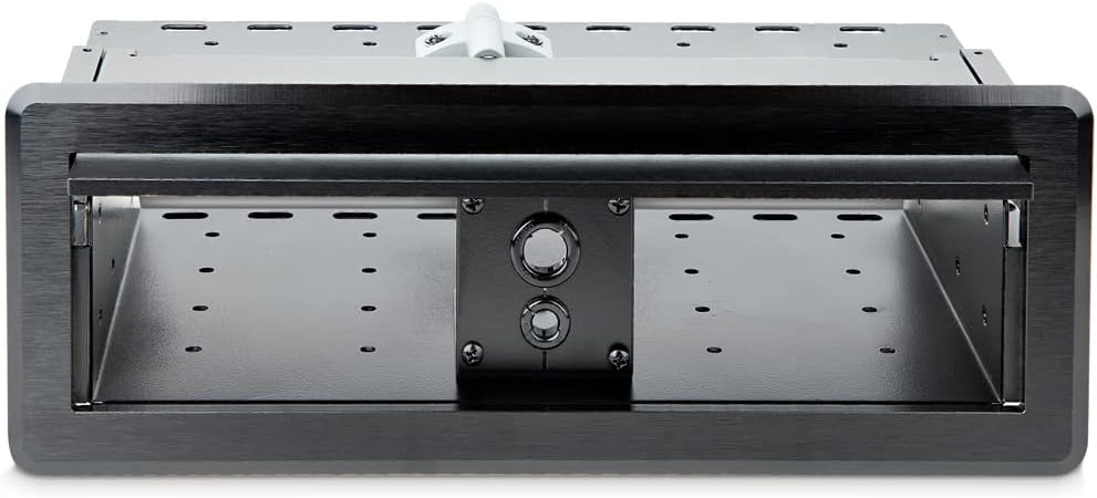 StarTech.com Dual-Module Conference Table Connectivity Box - for Adding Power/Charging/AV/Laptop Docking Modules - Cable Organizer (BOX4MODULE)