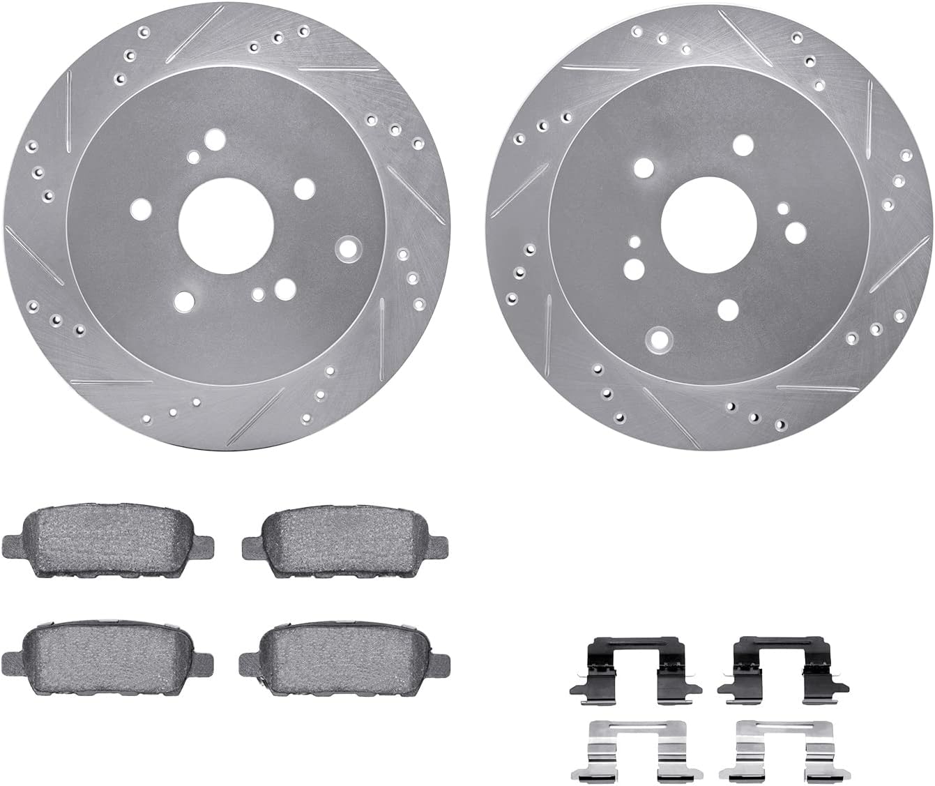Dynamic Friction Company Brake Kit For 2016-2020 Lexus GS; 2015-2022 Lexus RC F| Front EURO 5000 Ceramic Brake Pads and Rotors Kit|Hardware included