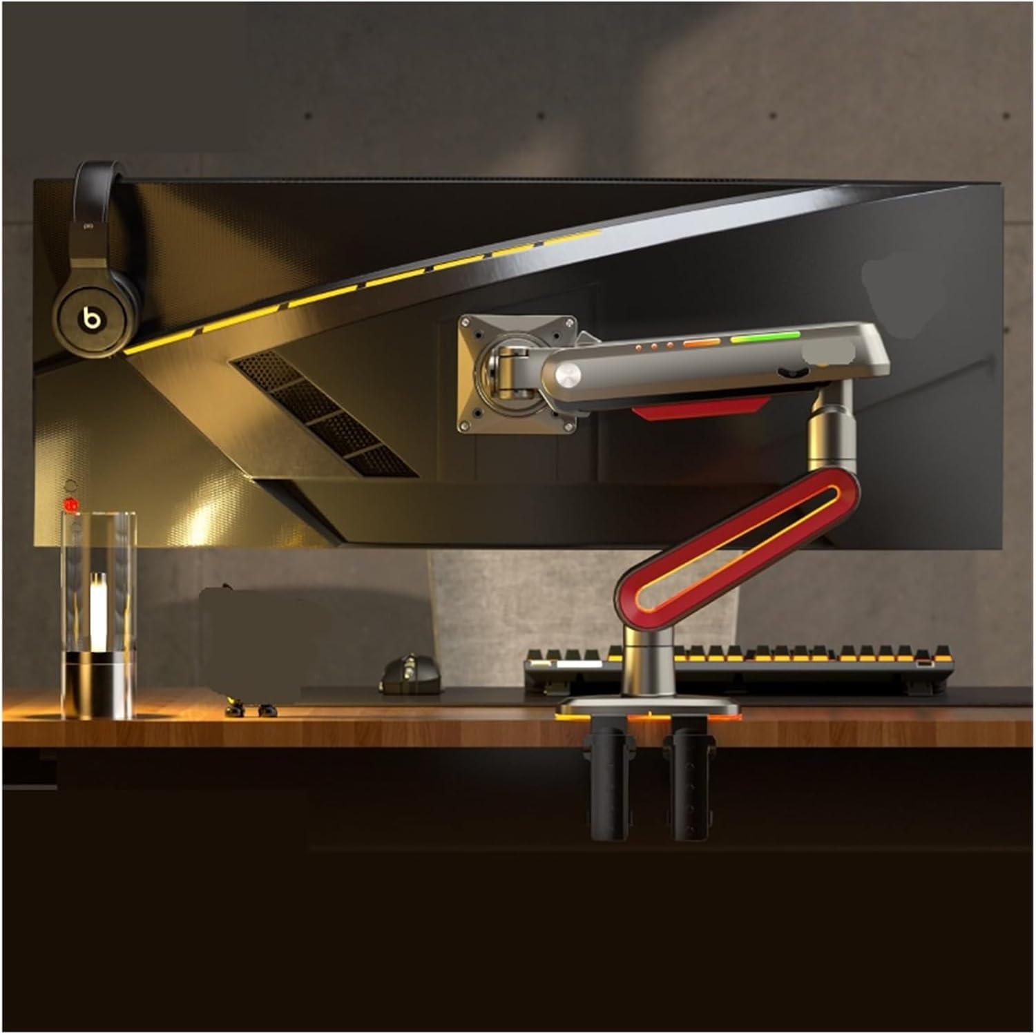 E-Sports Monitor Stand Robotic Arm Desktop Elevated Stand Screen Rotation 32-60 Inches L60