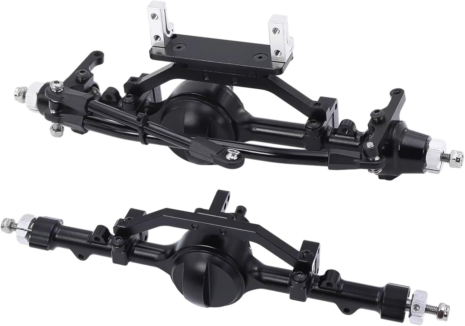 RC Upgrade Accessories for Gelande II TF2 D90 D110 for Yota II 1/10 RC Crawler Car Axle Front and Rear Straight Complete Axels Upgrades(1 Set)