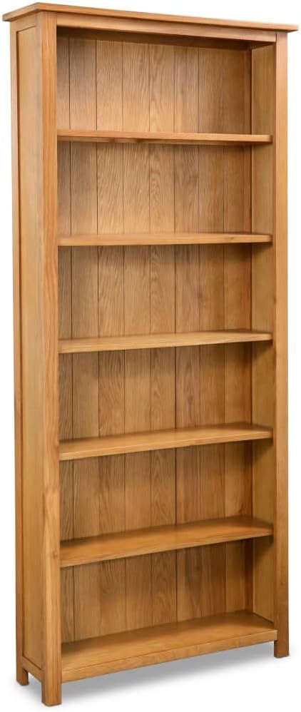 ZQQLVOO 6-Tier Bookcase,Standing Shelf,Book case,Shelving Unit,Wooden Shelf,Cube Shelf,for Living Room, Office, Study, Hallway, Easy to Assemble, 31.5