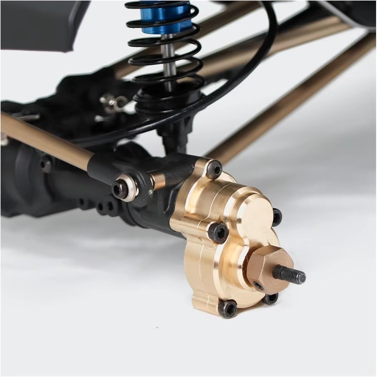 RC Cars Models For Absima CR1.8 For Yucatan CR3.4 For Sherpa YK4082 YK4102 1/8 1/10 Brass Front And Rear Portal Axle Gear Housing RC Car Upgrade Parts