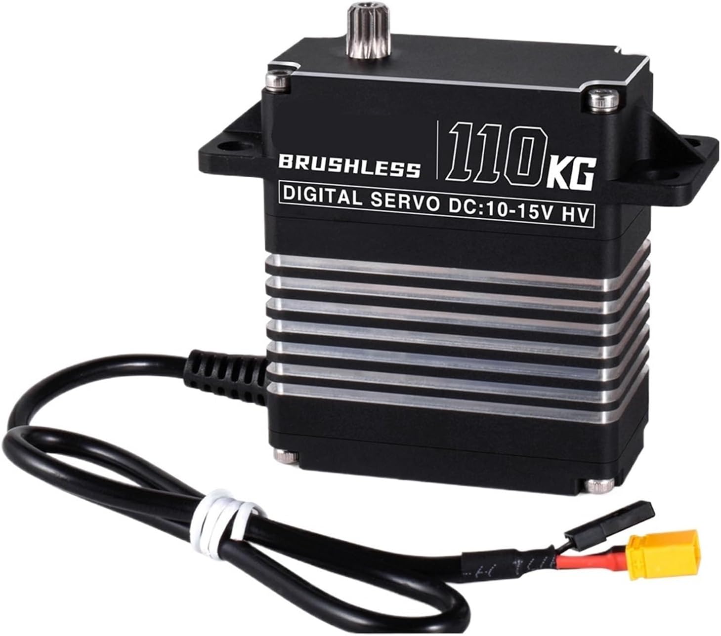 Digital Servo 110Kg High Torque Waterproof Brushless Motor HV 10-15V Metal Gear with 15T Servo Horn Suitable for 1/5