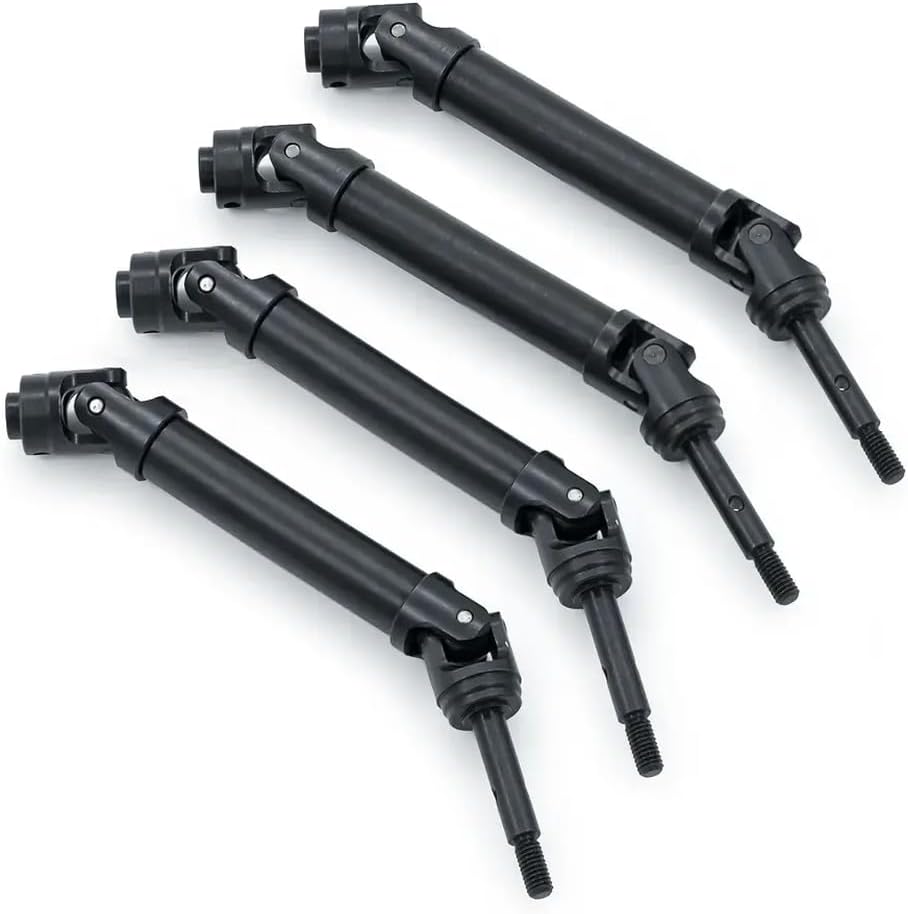 45# Harden Steel Drive Shafts Compatible with 4x4 6851 6852 1/10 Scale RC Car Includes Wheel Hex and M4 Nuts
