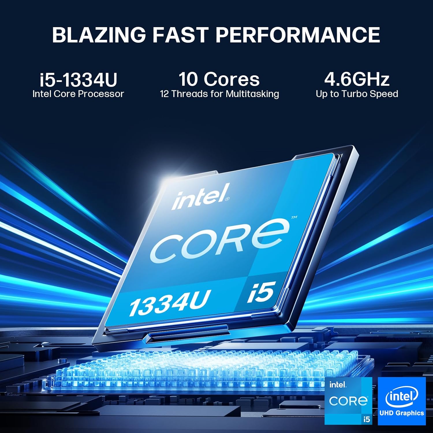 HP 17 Inch Business Laptop, Intel i5-1334U(Up to 4.6 GHz), 17.3