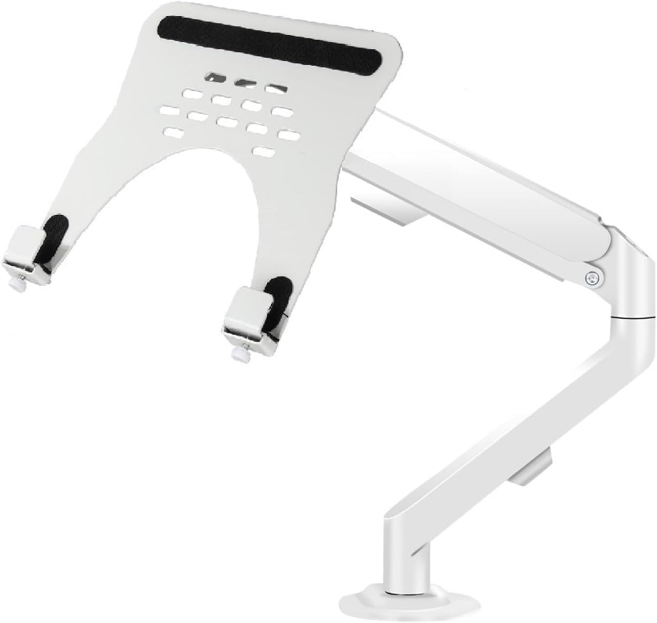 Monitor arm + laptop stand, full-motion stand, suitable for 10-16 inch laptops and 13-32 inch computer LED LCD screens, supports tilt and rotation(Xy360 M5W)