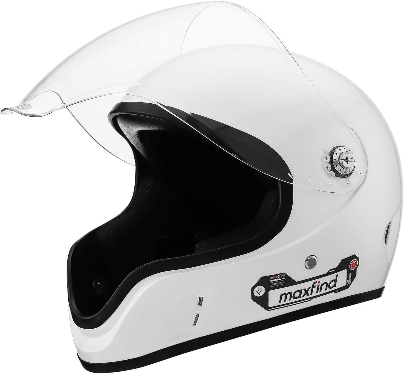 Maxfind Cyber Helmet Fiberglass Full Face Helmet for Electric Skateboards, Onewheel, Downhill Longboarding & Mountain Bike, Ultra-Lightweight 900g