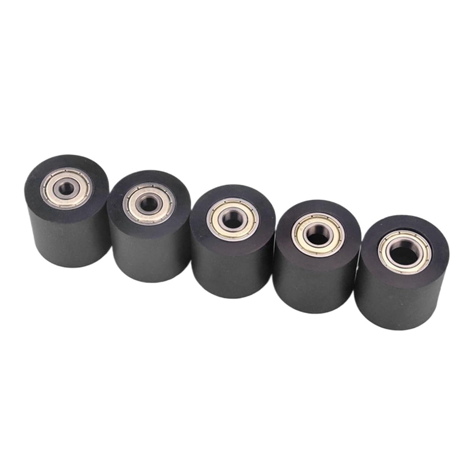10pcs/50pcs Plastic Coated Bearing 6 * 30 * 20mm 626ZZ PU Soft Rubber Roller Guide Wheel Flat Pulley 6x30x20(50pcs)
