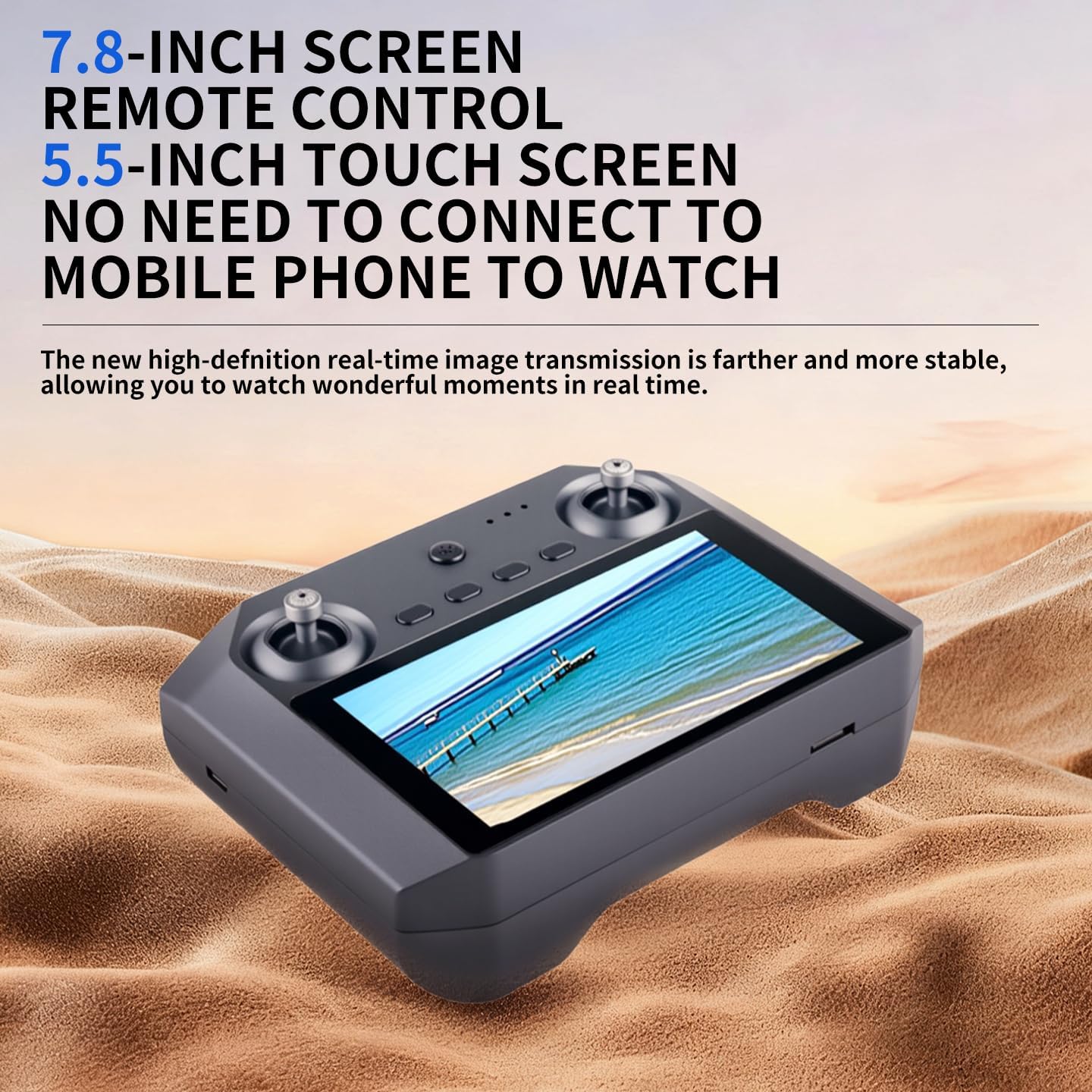 Professional Drones with 4K HD Camera & 3-Axis Gimbal for Adult, Q3 PRO Mini 2 GPS Auto Return FPV Drone with 5.5