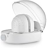 Sunvivi Helmet & Cap Care Machine, Black Hat Helmet Care Machine with Steam Iron, UV, Ozone & 3-Color Lighting, Restore Misshapen Cap Shape, Helmet Hat Cleaner for Various Hats and Helmets, White