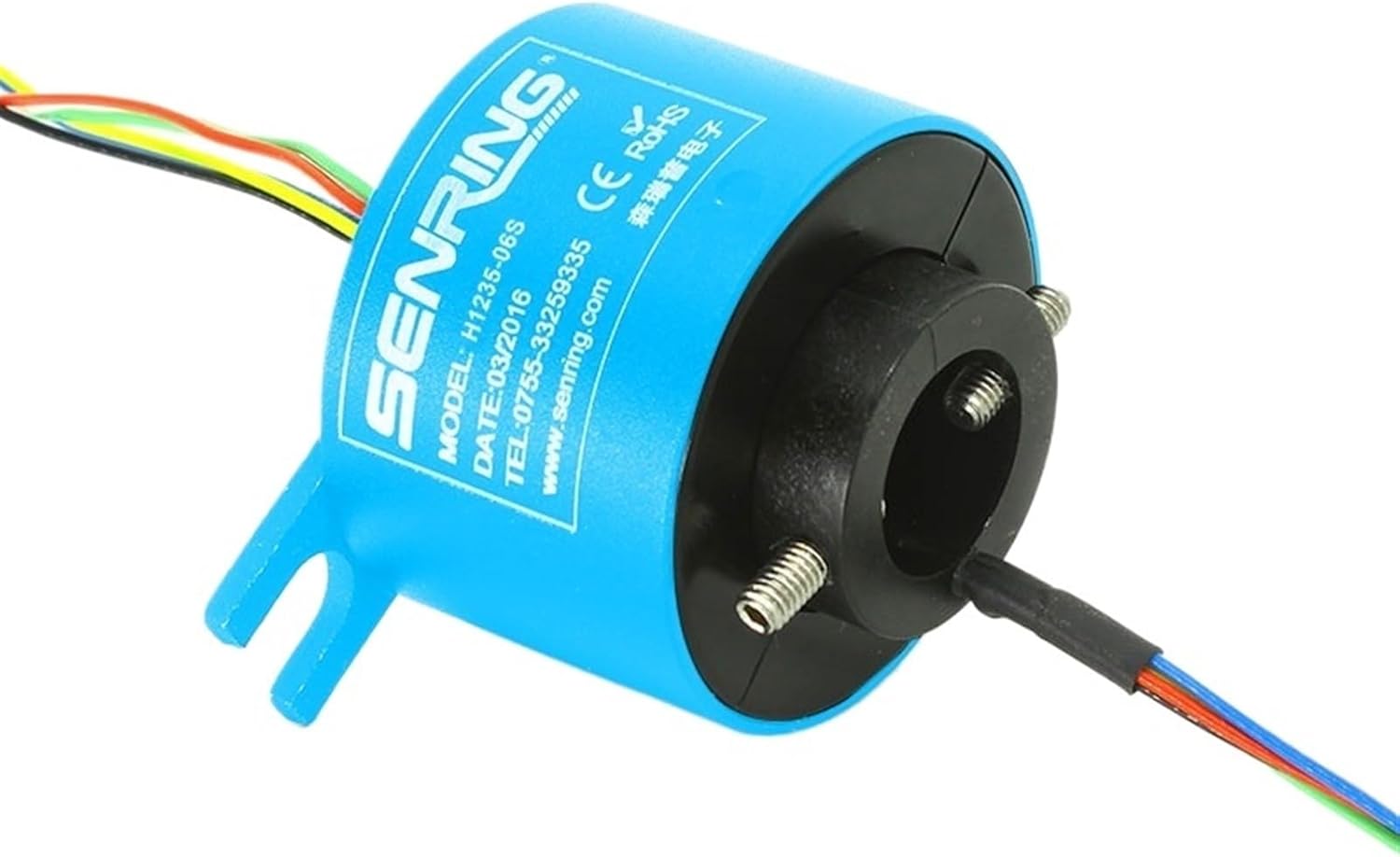 Electric Slip Ring Through Hole Sliprings with Hole Bore 12.7mm OD Size 35mm for 6 12 Circuits 2A Signal Rotary Union(12circuits 2A)