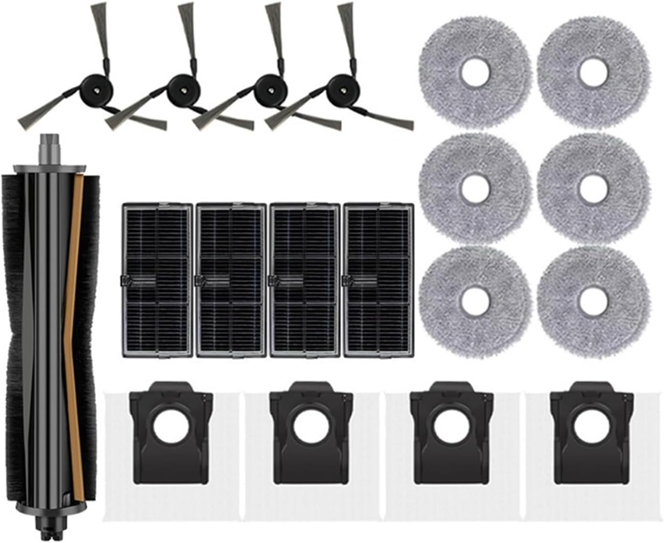 Compatible With Mova P50 Pro Ultra / P50 Ultra, Mova P10 Pro Ultra Robot Vacuum Cleaner Tricut Brush Mop Cloth Dust Bag Filter Accessories(3L)