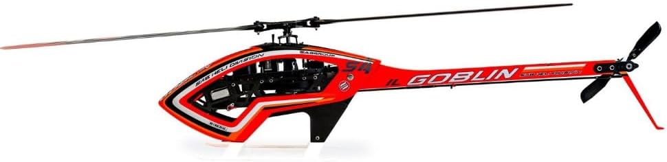 SAB ILGoblin PRO 520 RC Electric Helicopter with Main and Tail Blades - Unassembled Remote Control Helicopter 520 Size Outdoor for Adult (Orange)