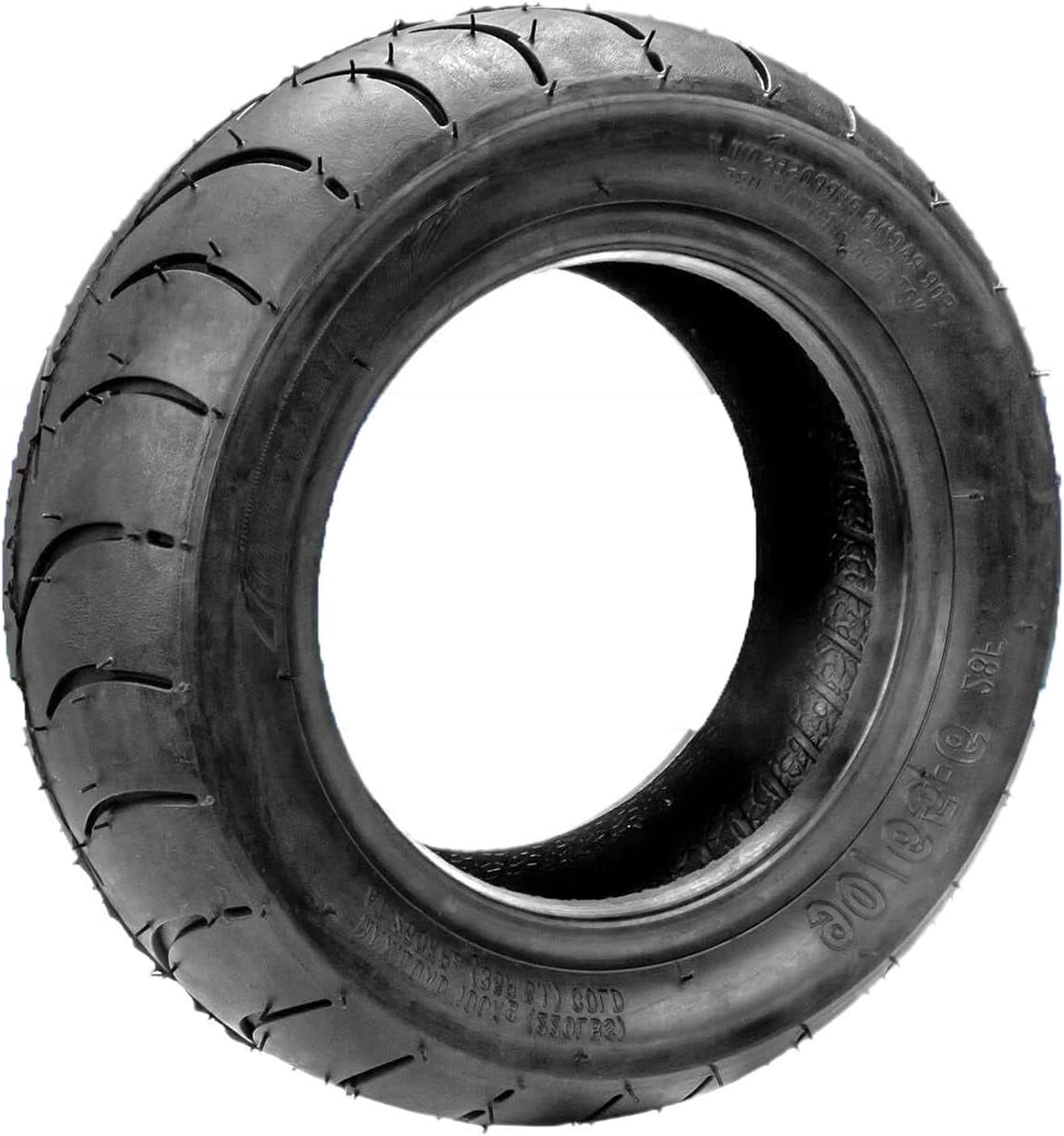90/65-6 Tubeless Tire for Electric Scooter, City Street Tread, Rubber Tire Replacement, 10 Inch