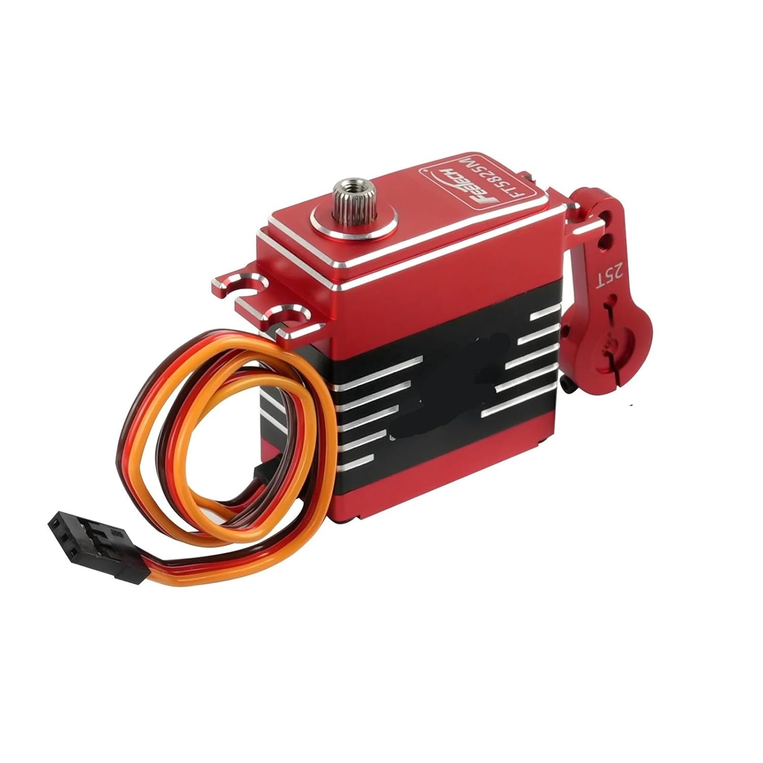 FT5825M 25KG Digital Servo Metal Gear 180 Degree for 1/8 1/10 Scale RC Car Truck Crawler(2xFT5825M 25KG Servo)