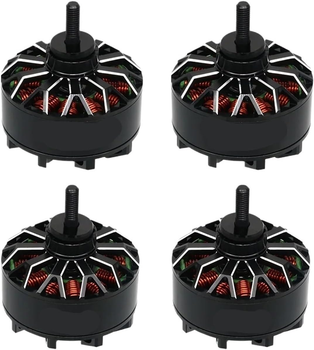 4pcs/lot ，Compatible for Angel X5215 5215 KV300 KV500 4-8S Brushless Motor 4mm Shaft for RC FPV Drone Parts Accessories(X5215 500KV Motor)