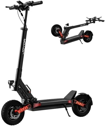 JOYOR S5/S10-S/T10 Electric Scooters, Foldable E-Scooter, 600W-2000W Motor, Disc/Hydraulic Brakes, 31-44 MPH Top Speed, 34-48 Miles Range, 10