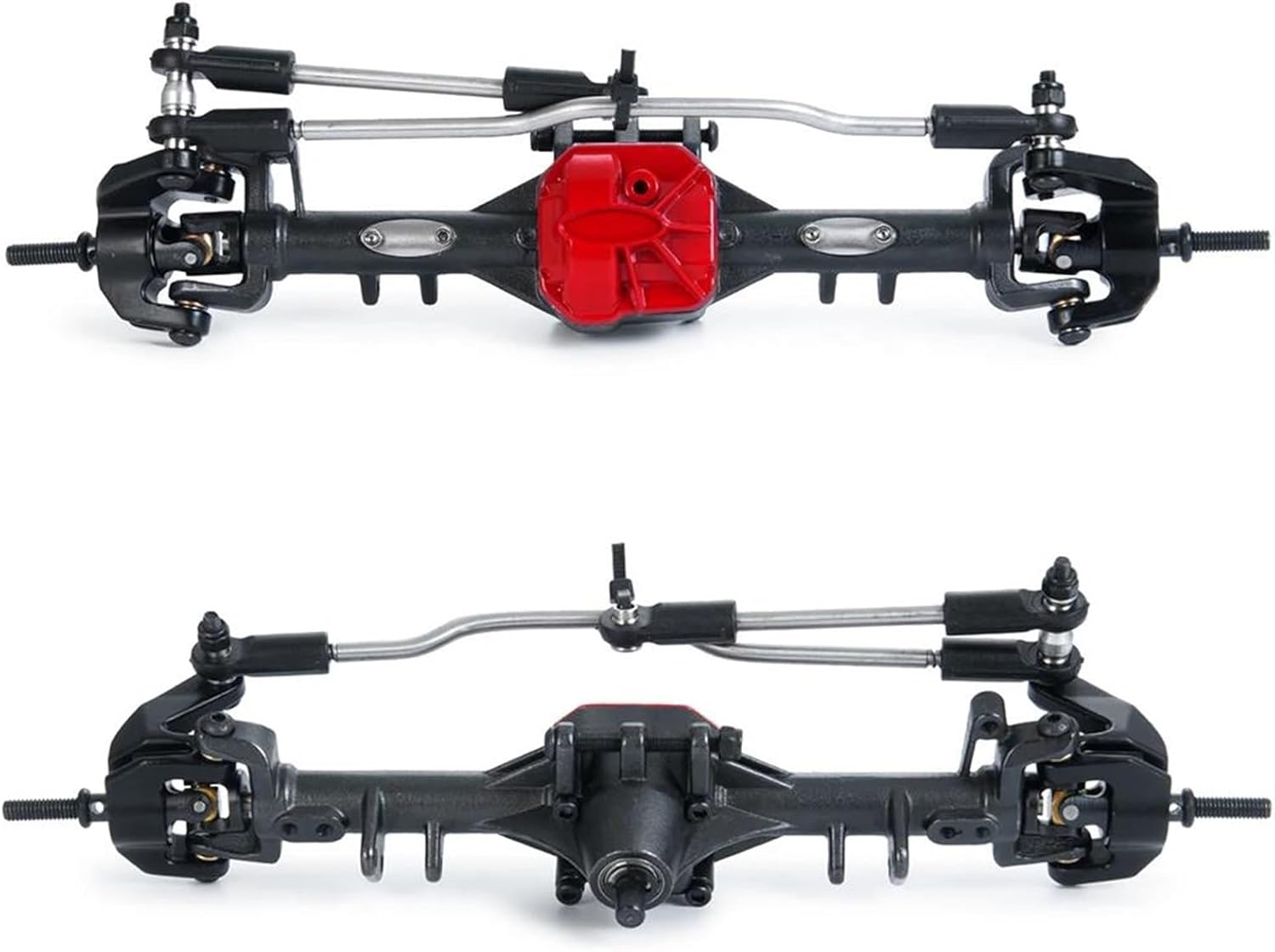 RC Vehicle Axles Compatible with Axial SCX10 II 90047 90046 90059 90060 Metal Alloy Front/Rear Portal Axle 1/10 RC Crawler Car Upgrade Parts(1Set)