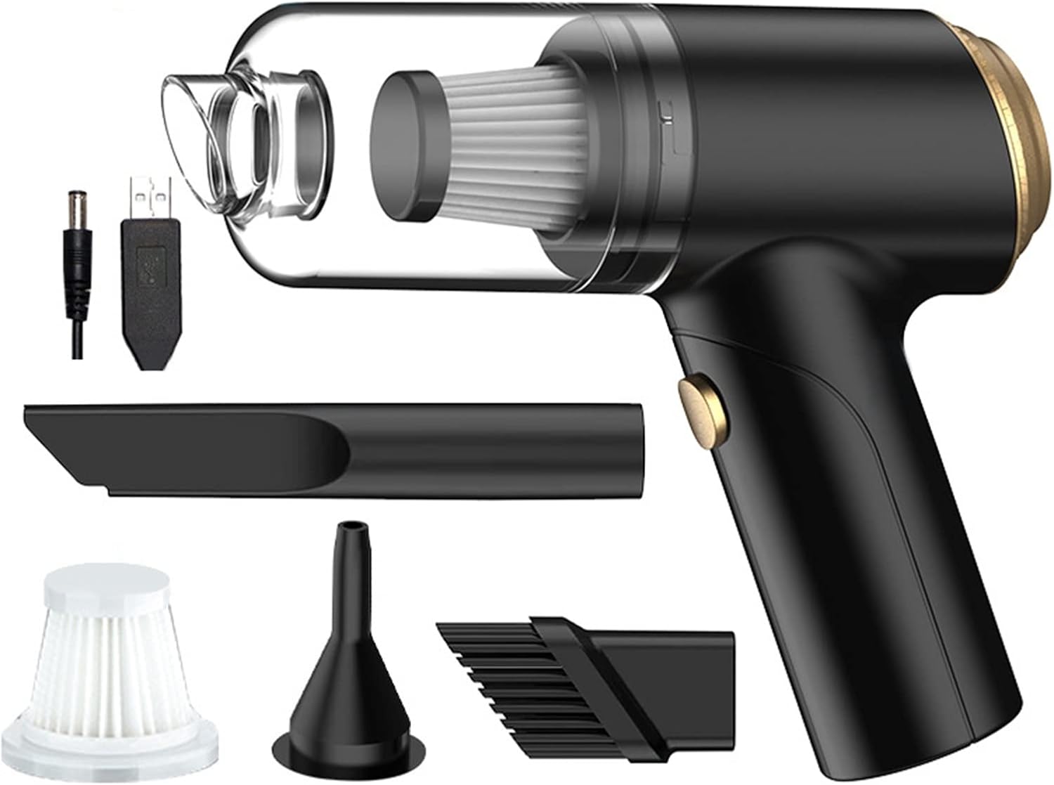 WAGNUS Hard Floor Vacuum Cordless Vacuum Cleaner for Mini USB Charging Cyclone Suction Cleaners Handheld Home Desk Wireless Vacuum Cleaner