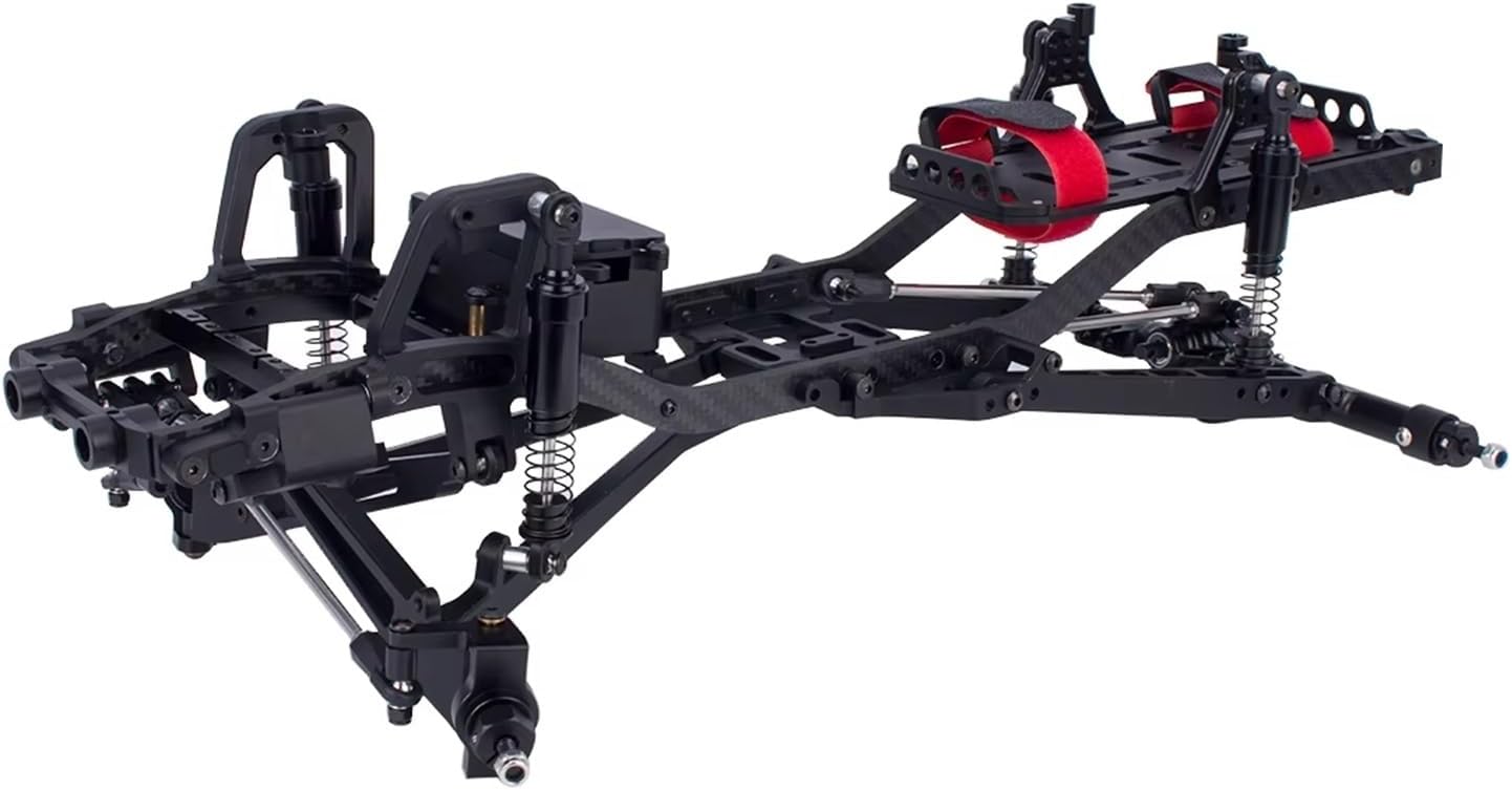 RC Cars Crawler Parts Compatible with SCX10 II III for Pro for Capra for TRX4 for Twin for I-Beam 2WD Upgrade DIY Parts for Chassis Kit 1/10 RC Crawler Car(Black)