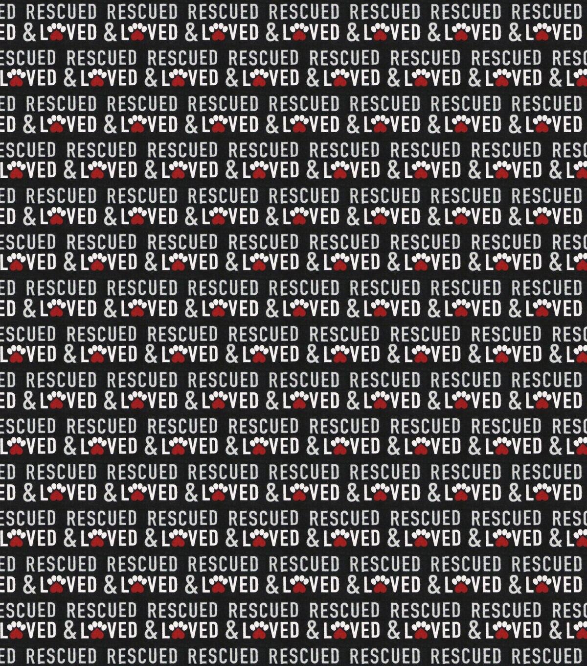 Rescued and Loved Super Snuggle Flannel Fabric