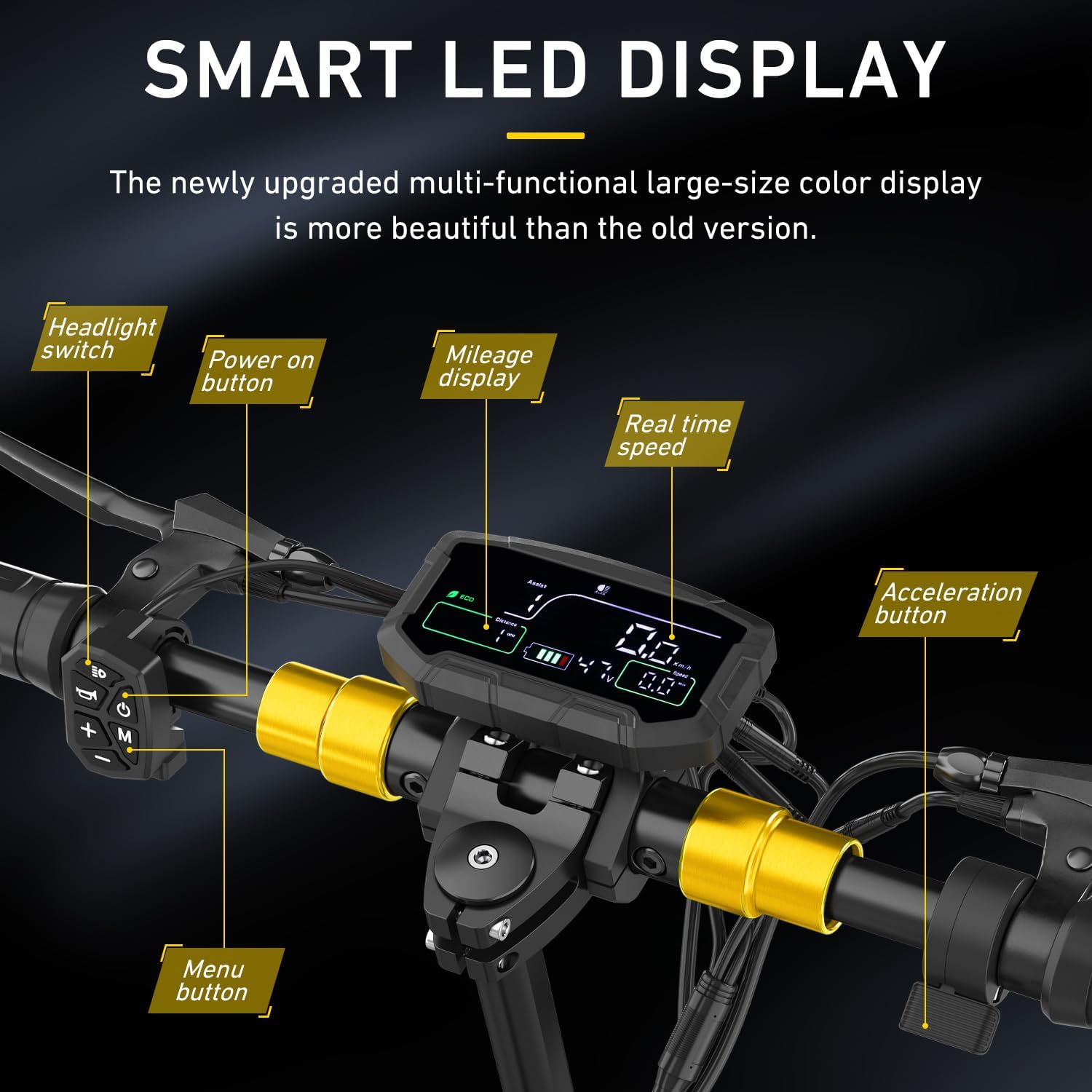 Electric Scooter for Adults with Seat, 1000W Peak Power Foldable Patineta Electrica, Commute eScooter Up to 31 Miles Long Range, 28 MPH Top Speed Motorized Kick Scooters