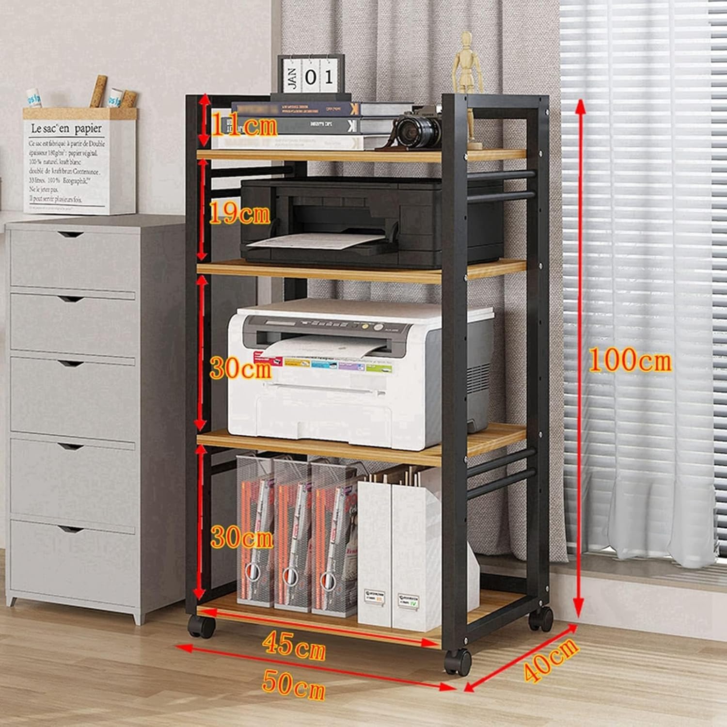 YLQFGUVWK Printer Stand Media Player CD DVD Rack