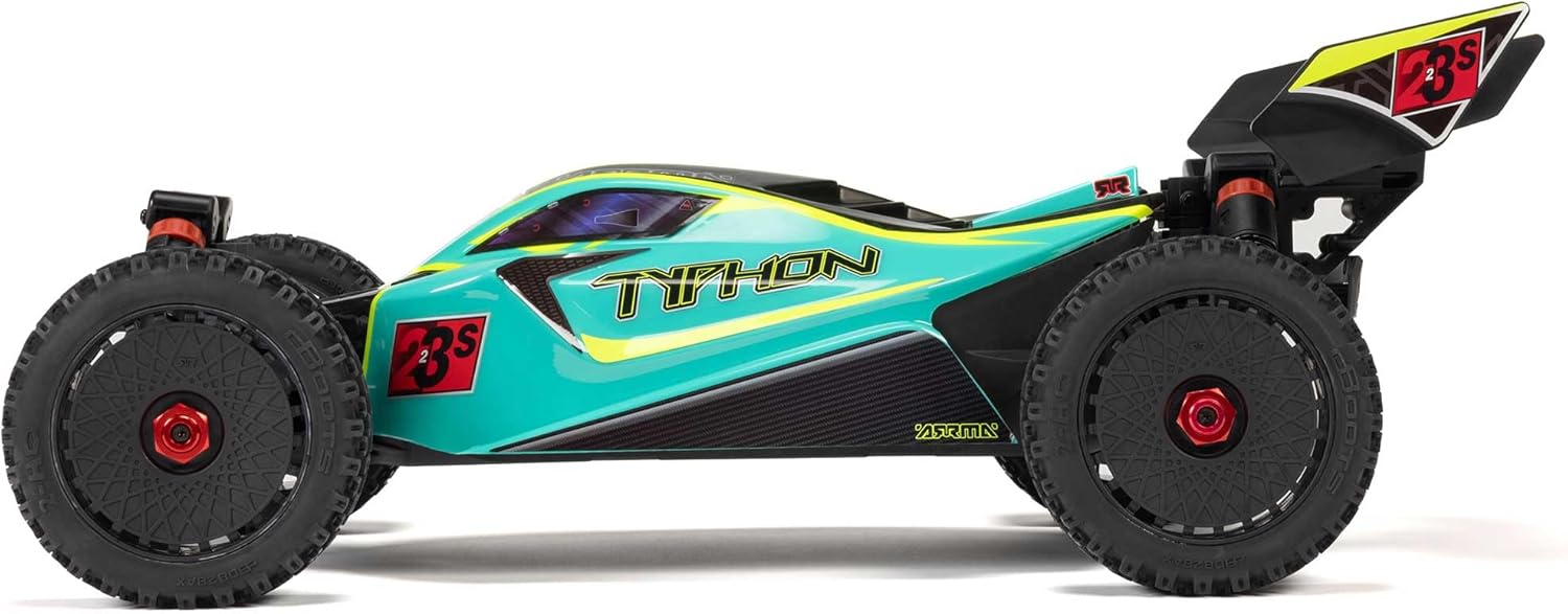 ARRMA RC Car 1/8 Typhon 4X4 223S BLX BRUSHLESS Buggy RTR (Battery and Charger Not Included) with DSC (Green), ARA4306V4T1