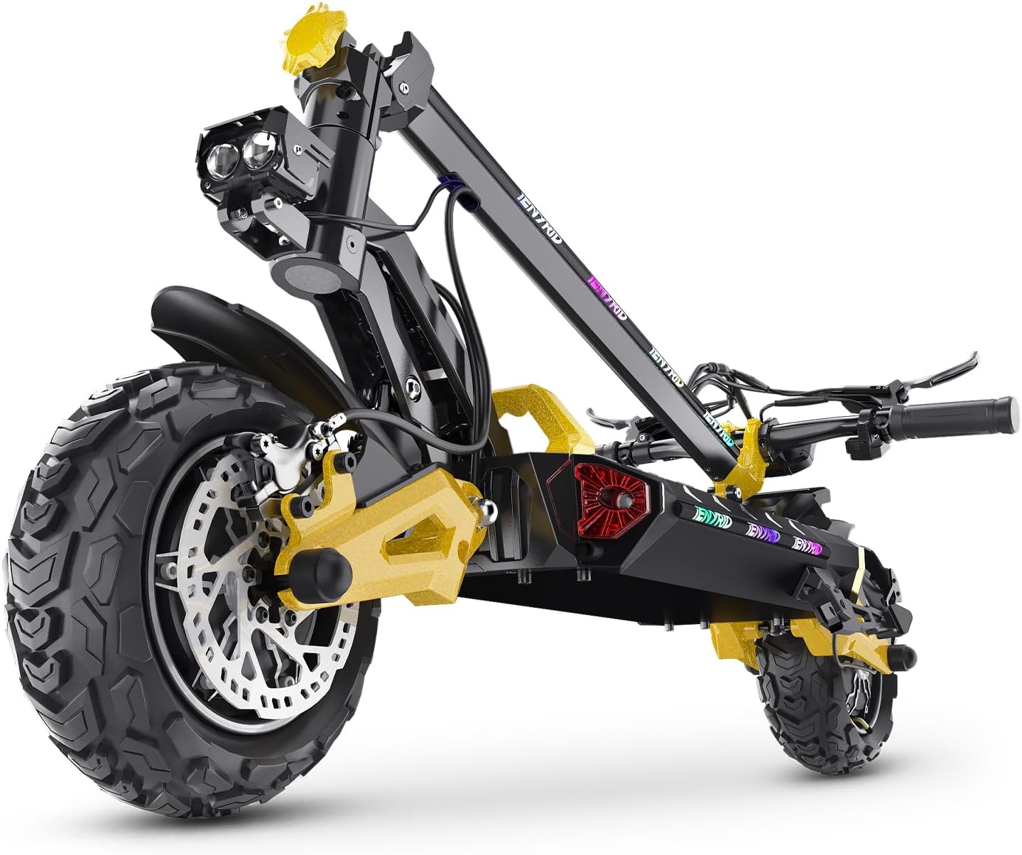 ES1/ES60 Electric Scooter Adults, 2400W Dual Motor Off Road Electric Scooter, Up to 38/40.5 Mph / 40/45 Miles Range, Offroad Pneumatic Tire, Hydraulic and Rocker Arm Damping