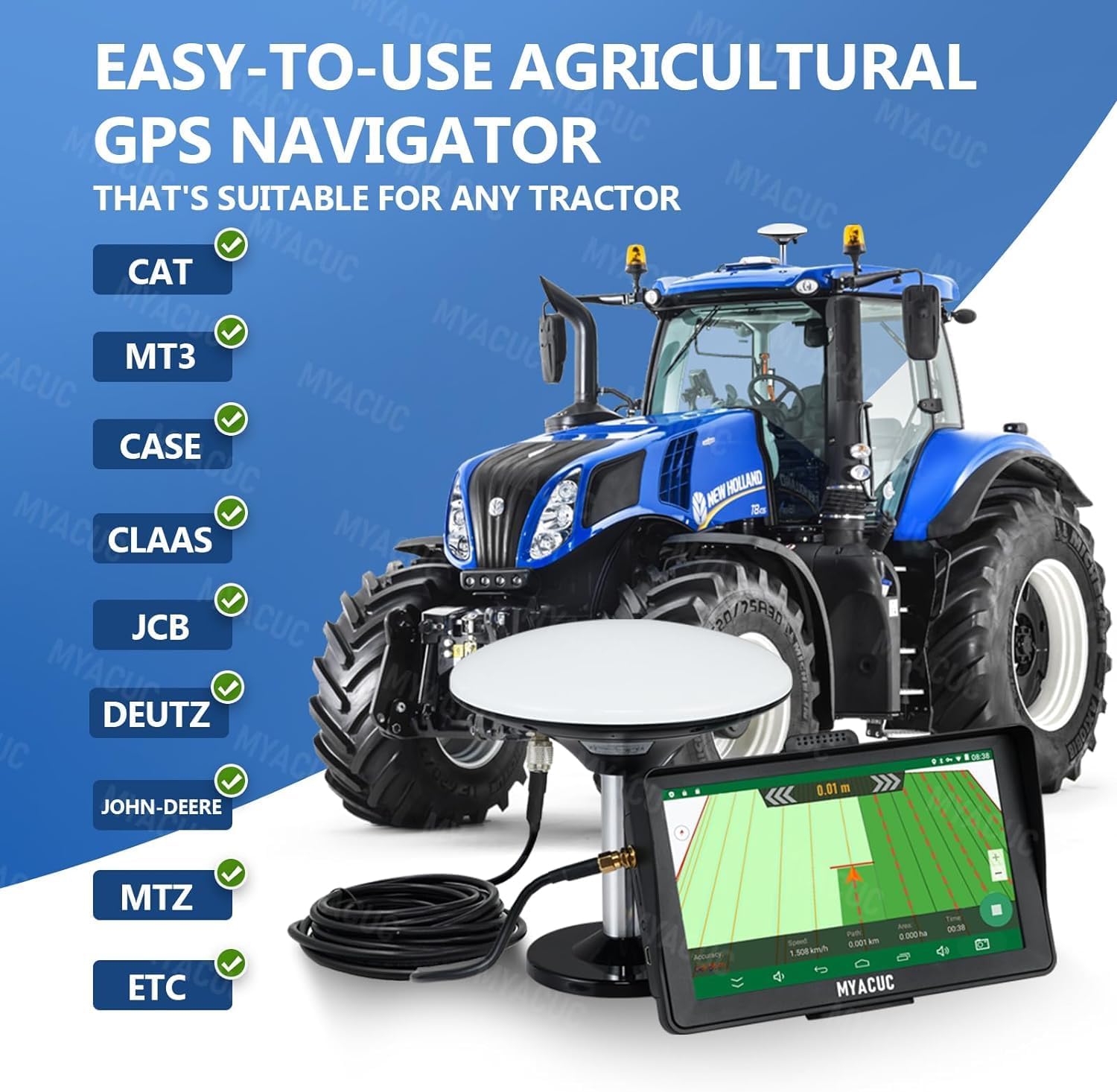 Tractor GPS Navigator for Precision Agriculture, 7