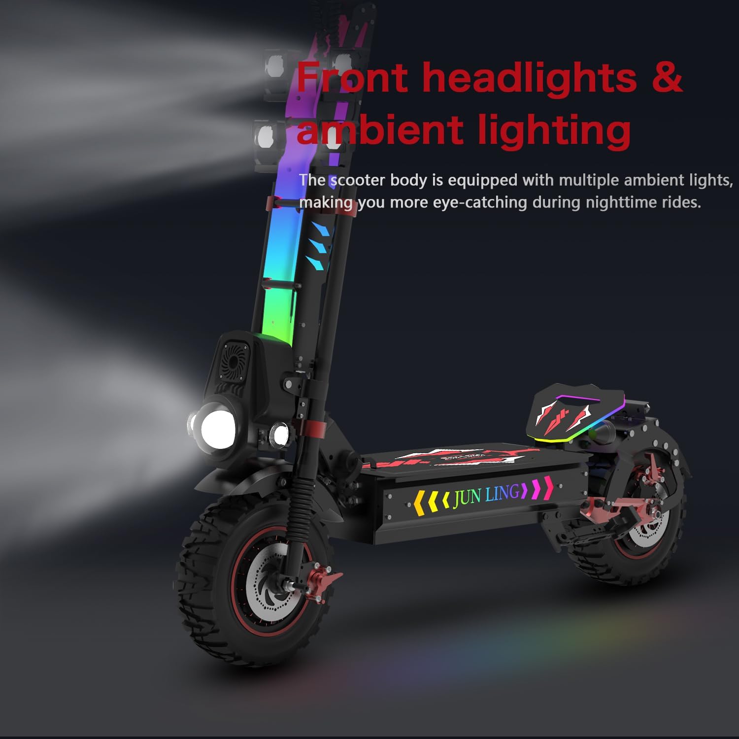 JL86 Offroad Electric Scooter - 55 MPH & High-Performance 10000W Fastest Dual Motor, 75-Mile Long Range, 13