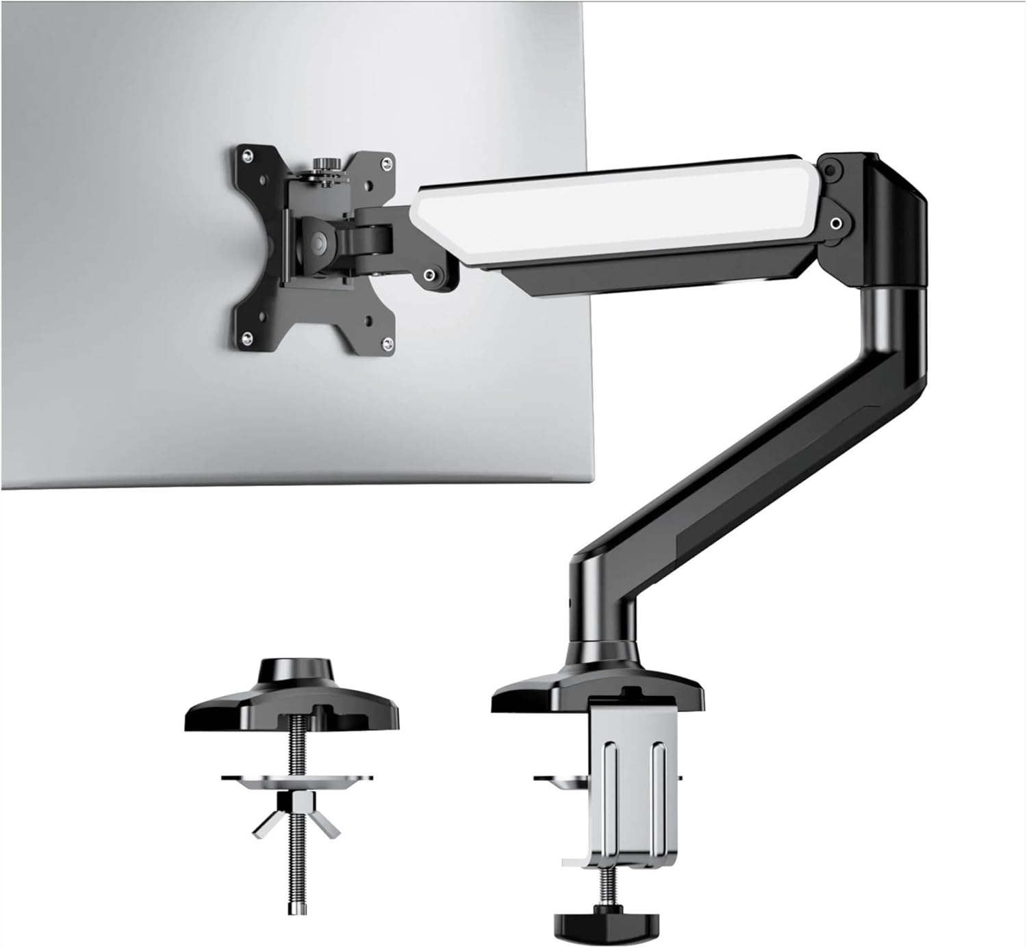 MS-001 single arm monitor stand, flexible adjustment 180° rotation, 360° rotation, easy installation of monitor stand