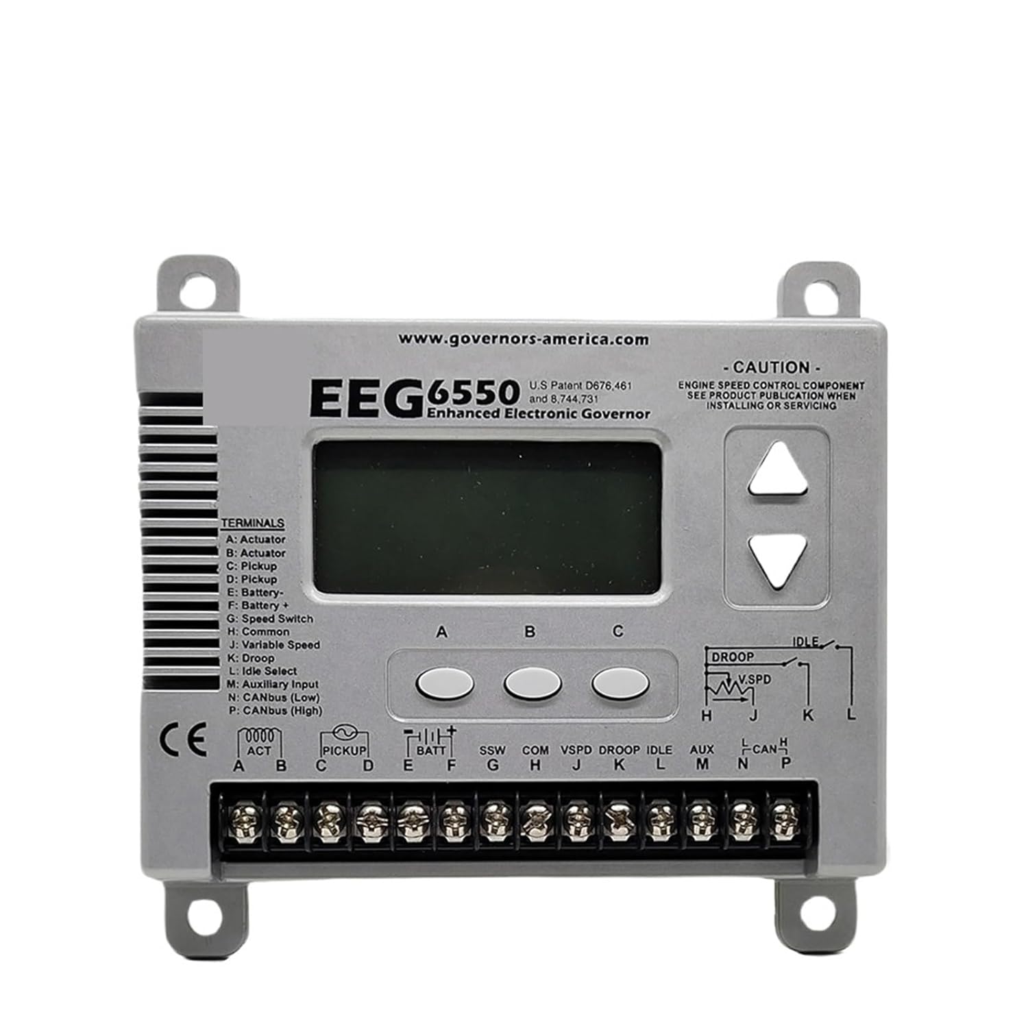 TGHCHHCE 1pcs Speed Controller EEG6550 Digital Generator Governor(EEG6550 Genuine)