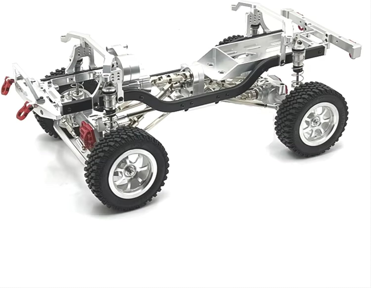 RC Models Spare Parts For MN For MN128 MN86 MN86S G500 1/12 Metal Upgrade Replacement Parts Chassis Frame Remote Control Car Accessories(Silver)